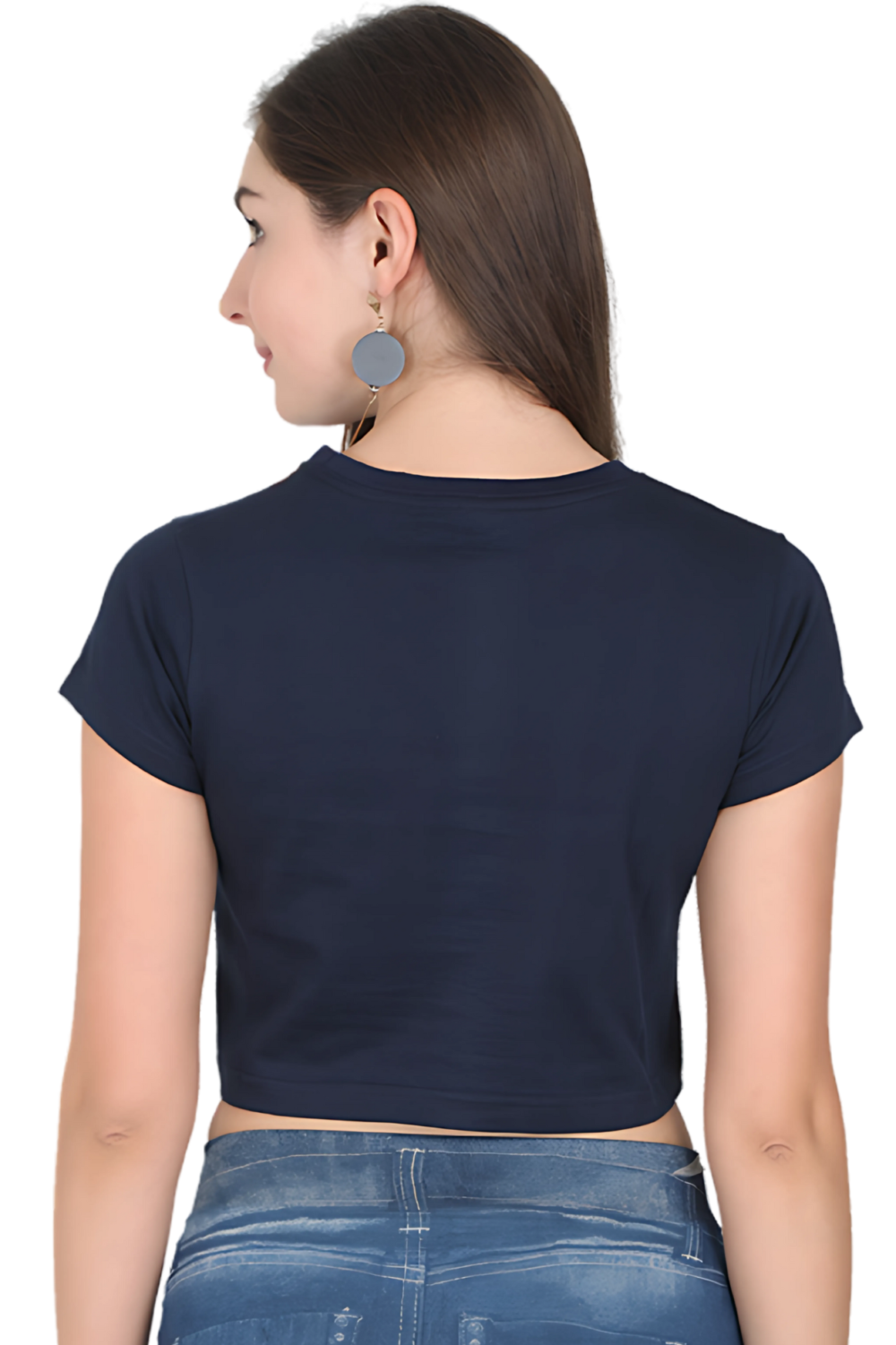 Trippy Mushroom Crop Top | 100% Cotton 180 GSM | Bio‑Washed, Super Combed Cotton (4 Colors) - Image 3