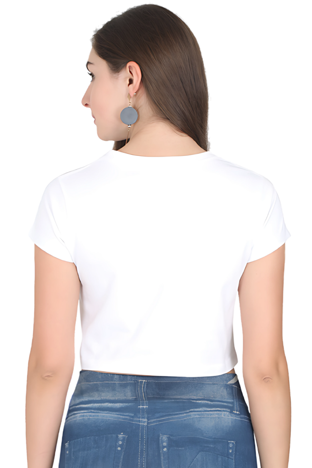 Trippy Mushroom Crop Top | 100% Cotton 180 GSM | Bio‑Washed, Super Combed Cotton (4 Colors) - Image 5