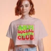 ANTI SOCIAL STONER CLUB Crop Top | 180 GSM | Chill Vibes Tee - Image 6