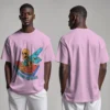 Ravin’ Beyond the Grave Skeleton DJ | Unisex 240 GSM Heavyweight Oversized Tee - Image 12