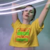 I’m Not Addicted I’m Committed Women’s Crop Top | 180 GSM 100% Cotton Neon Stoner Graphic Tee – TripTribe® - Image 7