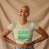 Keep Calm It’s a Weed Cough Women’s Crop Top | 180 GSM 100% Cotton Funny Stoner Graphic Tee – TripTribe® - Image 8