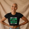 Keep Calm It’s a Weed Cough Women’s Crop Top | 180 GSM 100% Cotton Funny Stoner Graphic Tee – TripTribe®