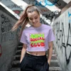 ANTI SOCIAL STONER CLUB Crop Top | 180 GSM | Chill Vibes Tee - Image 5