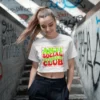 ANTI SOCIAL STONER CLUB Crop Top | 180 GSM | Chill Vibes Tee